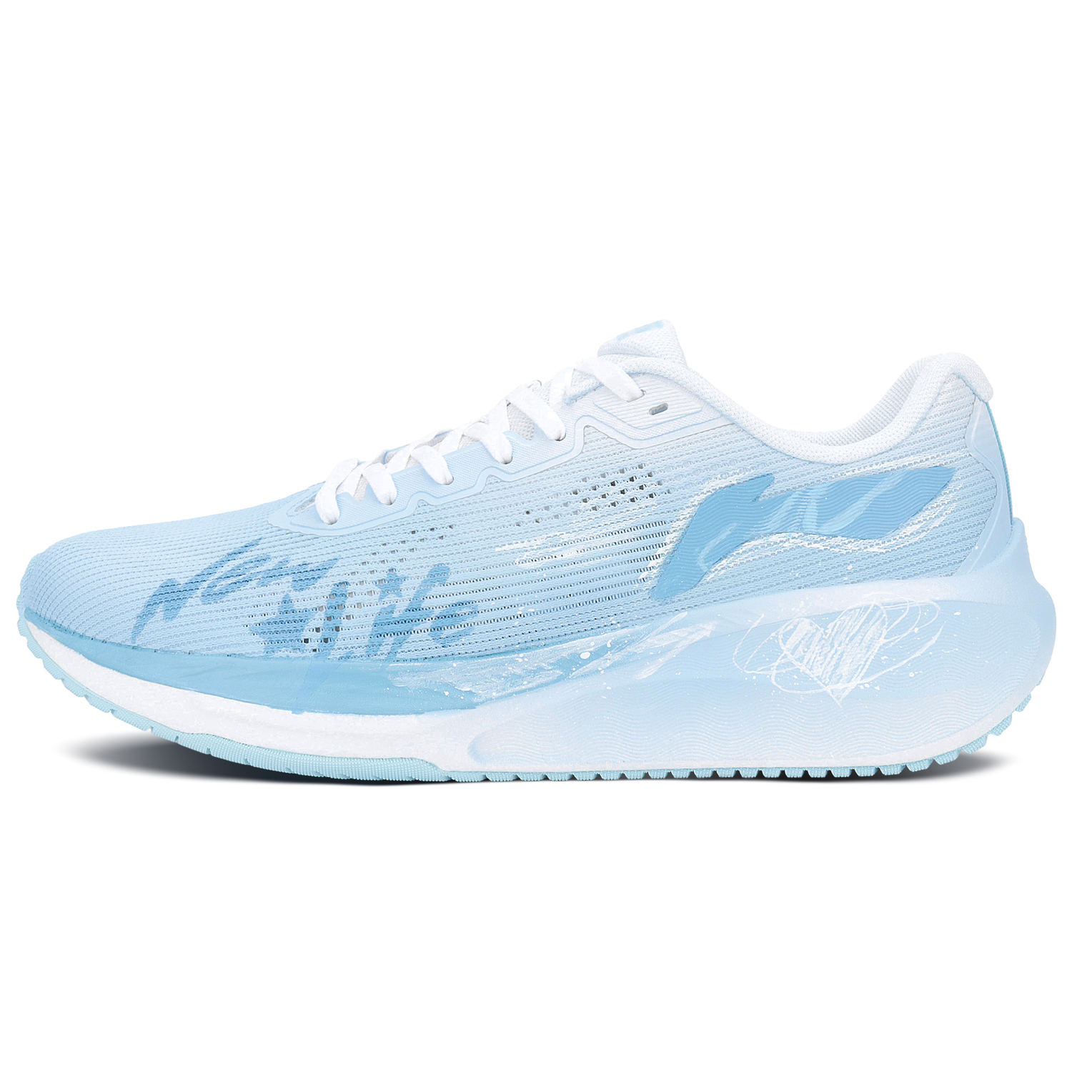 

LINING Wuyue 2.0 устойчивые к истиранию нескользящие низкие кроссовки для повседневного бега мужские синие