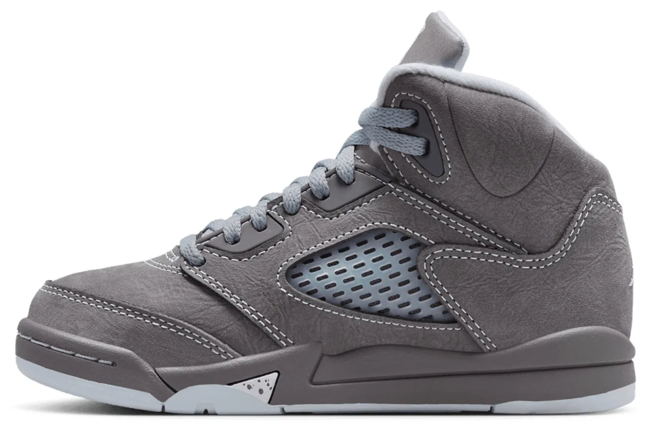 Кроссовки для мальчиков Retro 5 Jordan, цвет White/Light Graphite/Wolf Grey — фото 2