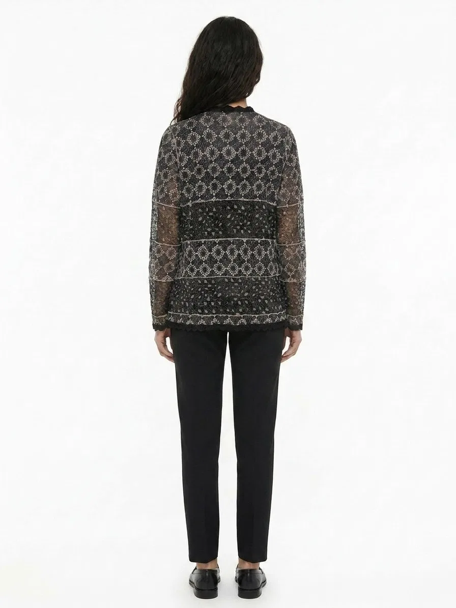 Женский вязаный кардиган из шелка Gray Silk Cardigan Dolce & Gabbana, Gray — фото 2