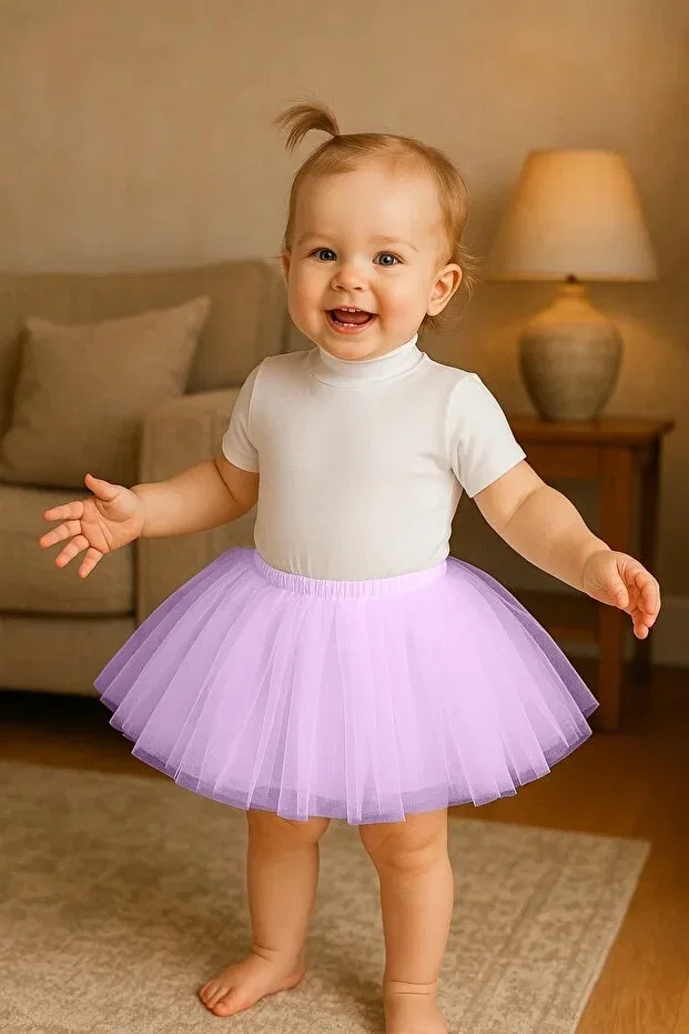 Детская юбка-пачка для девочек с принтом Lilac baby girl princess birthday tutu skirt Nsmlife, Lilac