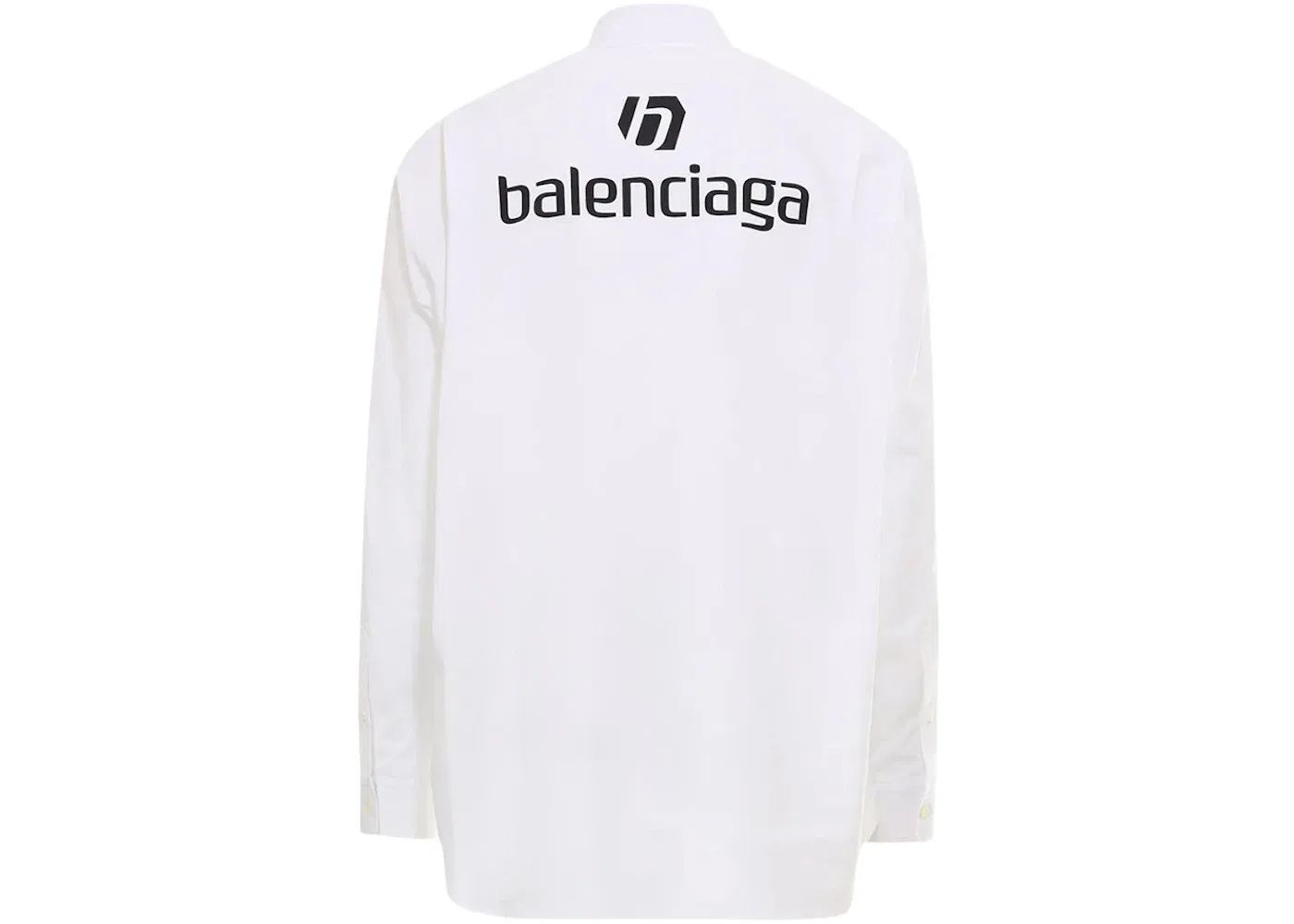 Мужская рубашка с логотипом Sponsor Logo Balenciaga, White — фото 2