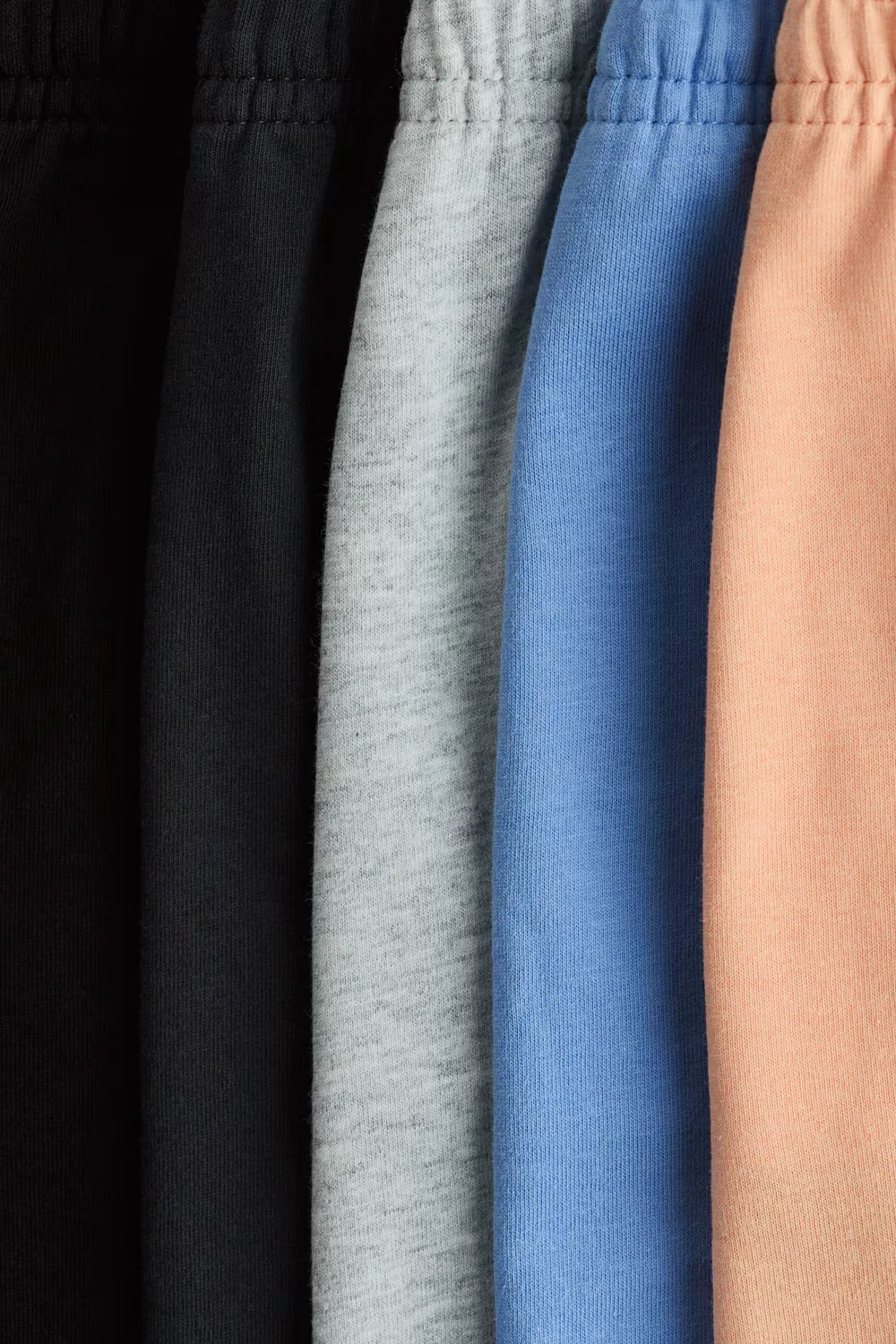 Комплект из 5 шорт из хлопкового трикотажа H&M, Apricot/Blau — фото 2