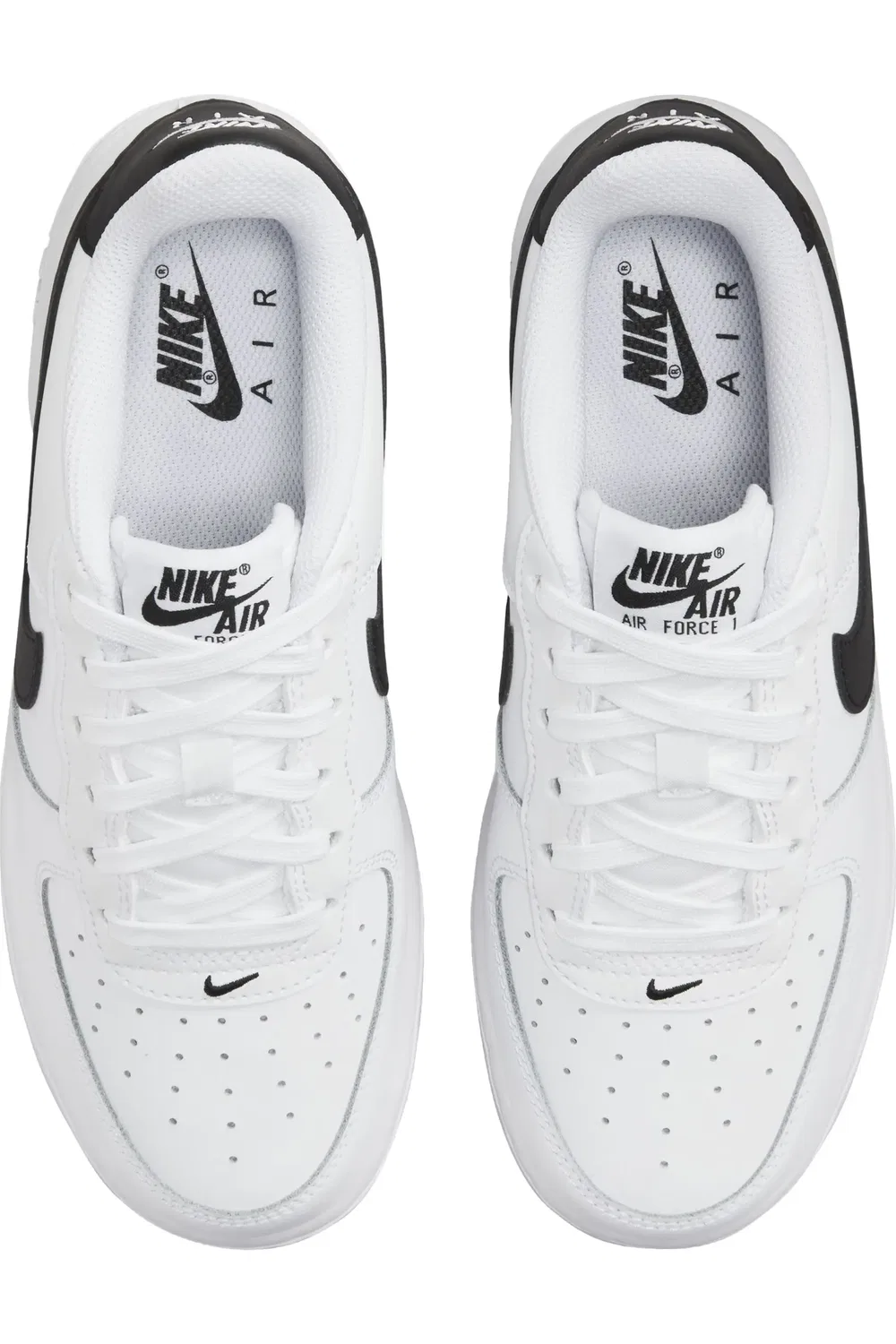 Детские кроссовки баскетбольные Air Force 1 Nike, 101 белый/черный — фото 3