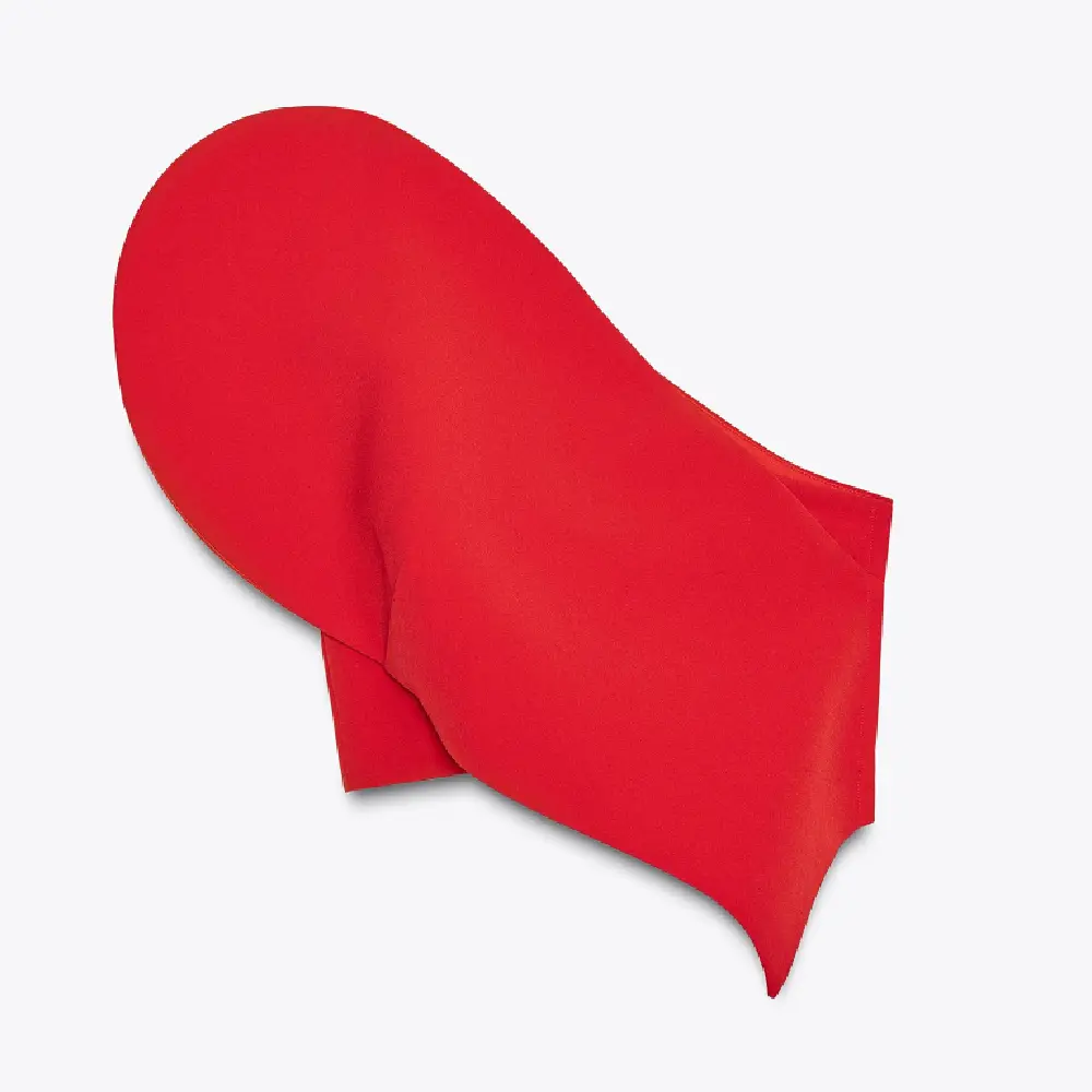 

Топ Zara Asymmetric Sweetheart Neckline, красный