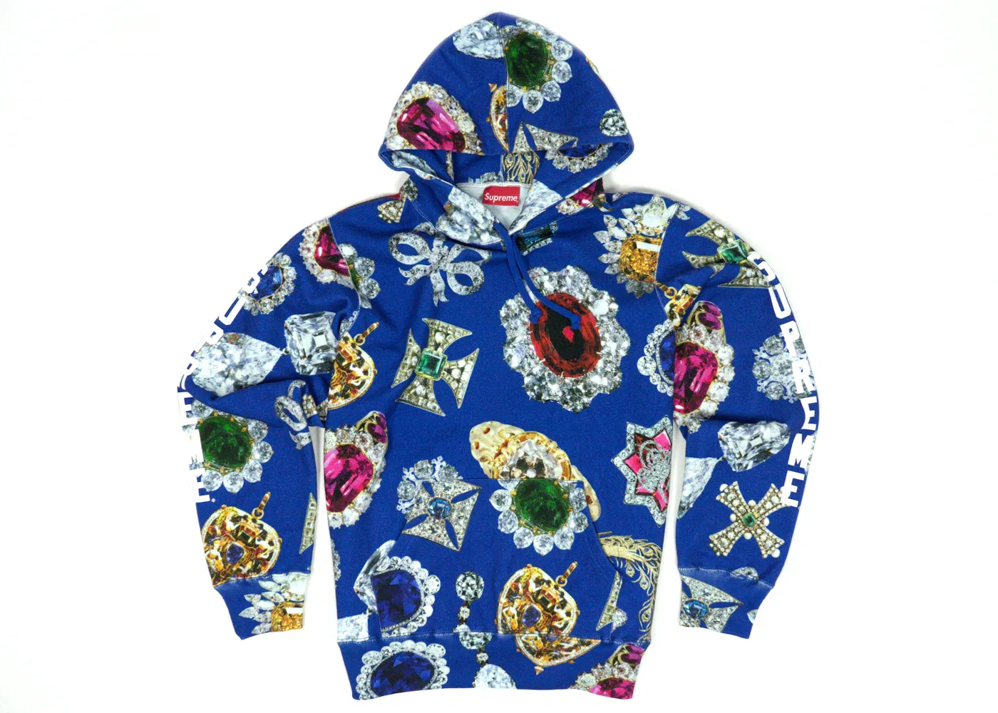Мужская худи Supreme с принтом, модель Sweatshirt Supreme, Royal