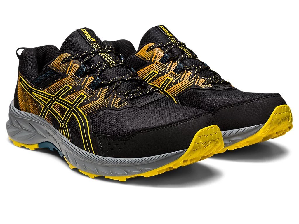 Кроссовки Asics Gel Venture 9 'Black Golden Yellow', черный/оранжевый — фото 4