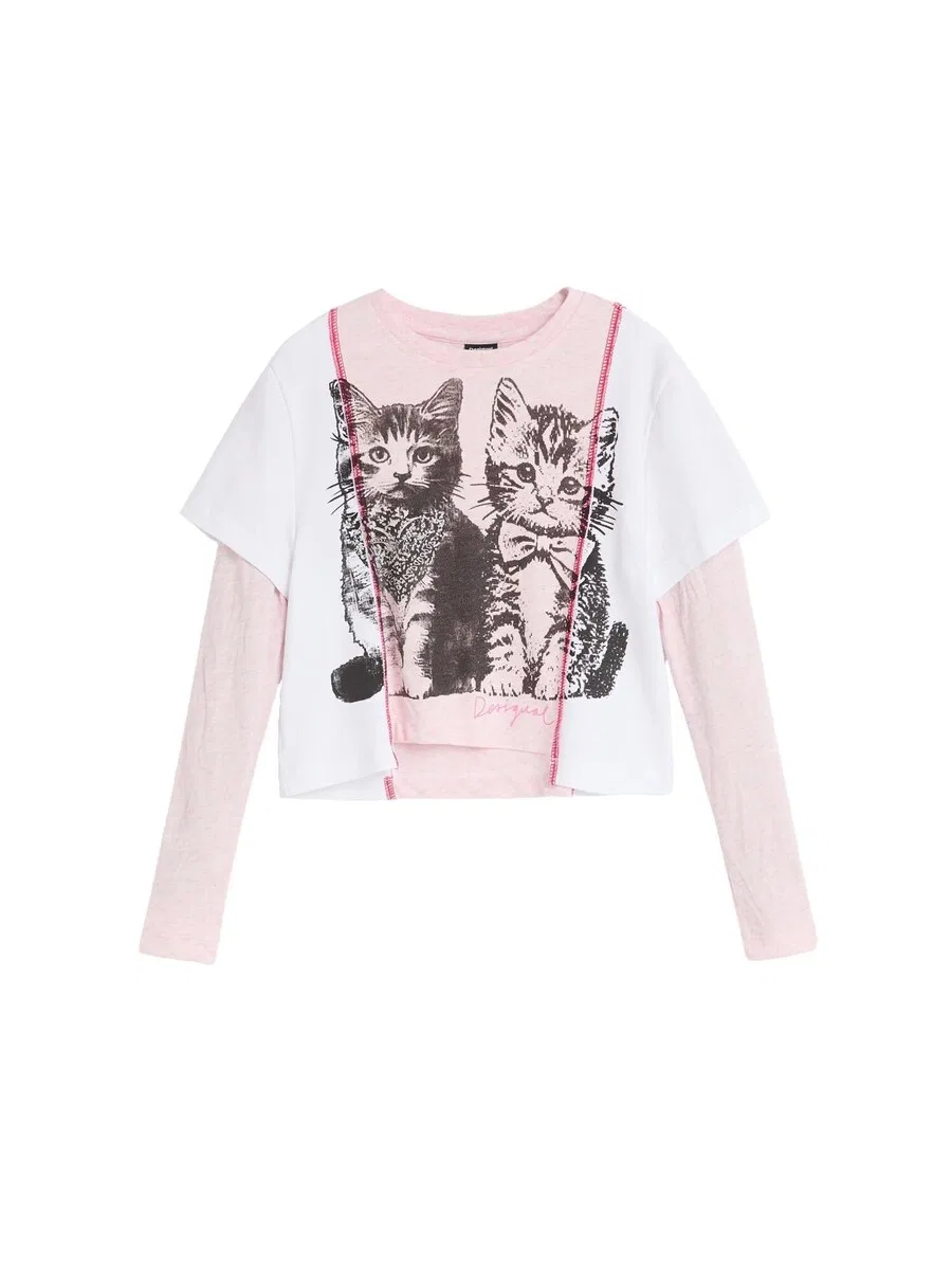 Топ Desigual цвета розы