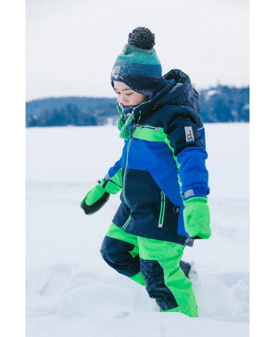 Детский комплект из куртки и снежных штанов Deux par Deux, Royal Blue And Green — фото 3