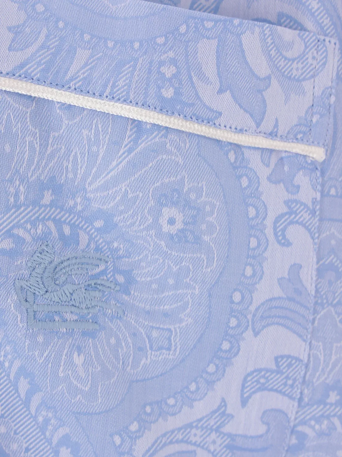 Пижамная футболка из 100% хлопка ETRO, синий — фото 4