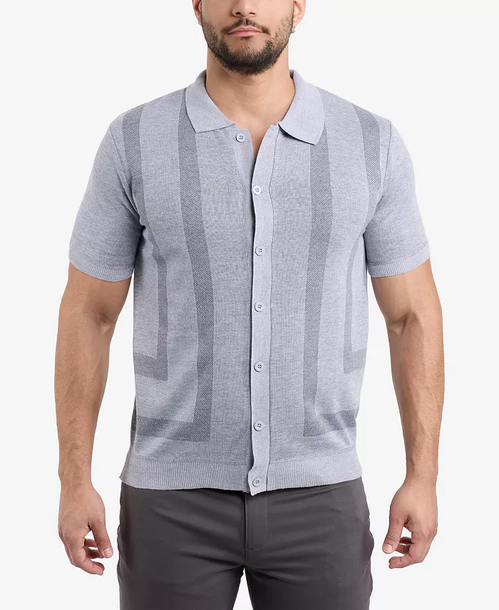 

Мужской кардиган с коротким рукавом на пуговицах Spring + Mercer, коричневый