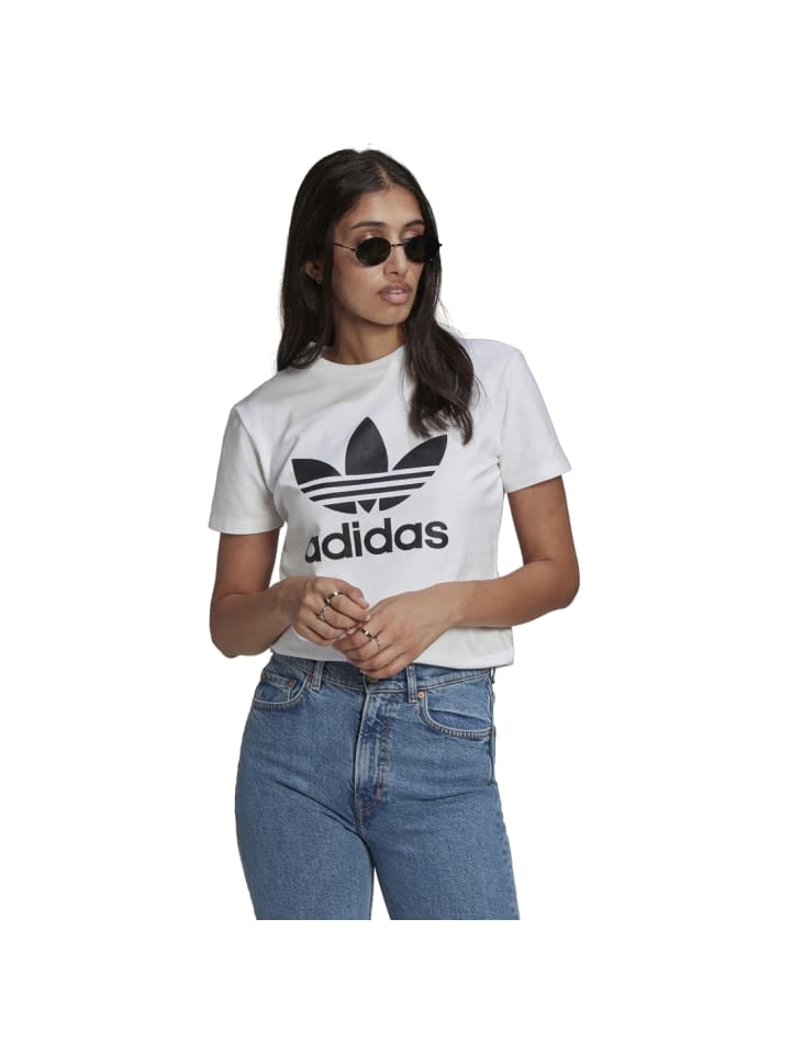 Футболка adidas Adicolor Classics Trefoil белого цвета Adidas originals — фото 2