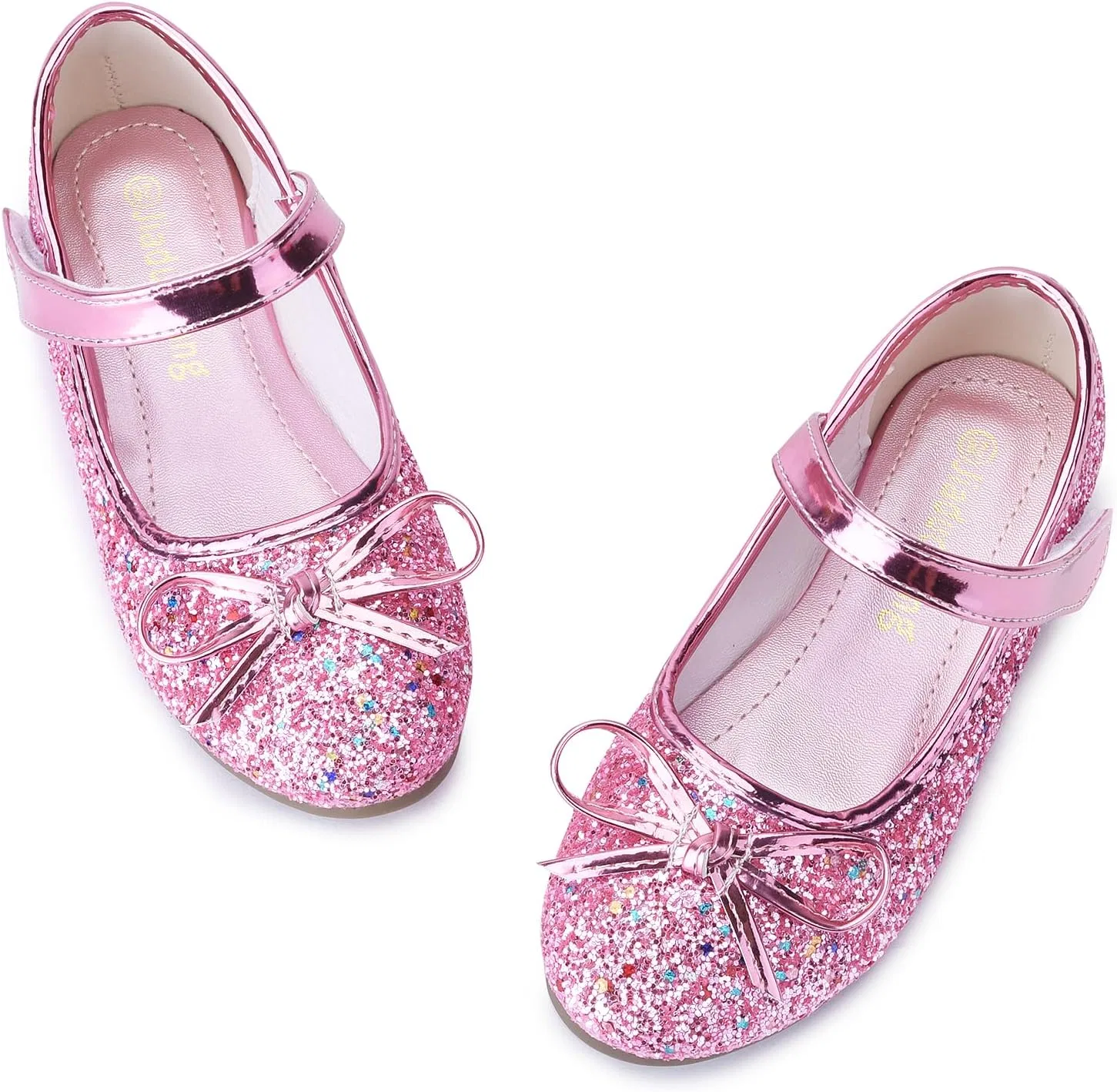 Детские туфли для девочек с блестками и пайетками Princess Mary Jane Skeblo, Pink