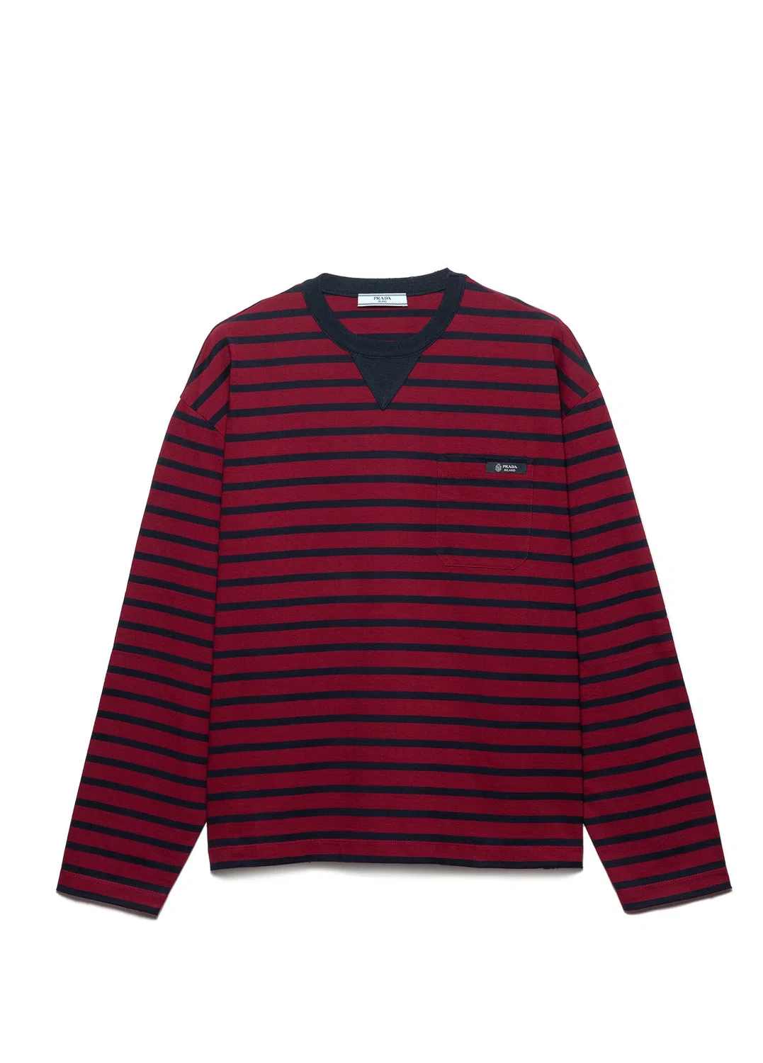 Футболка с длинным рукавом Prada, Bordo