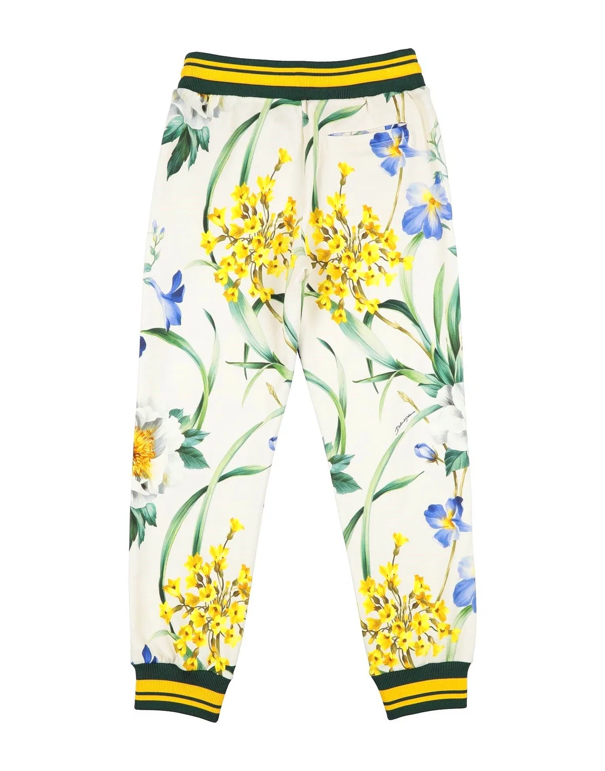 Подростковые спортивные брюки для девочек с принтом Dolce&Gabbana, айвори — фото 2