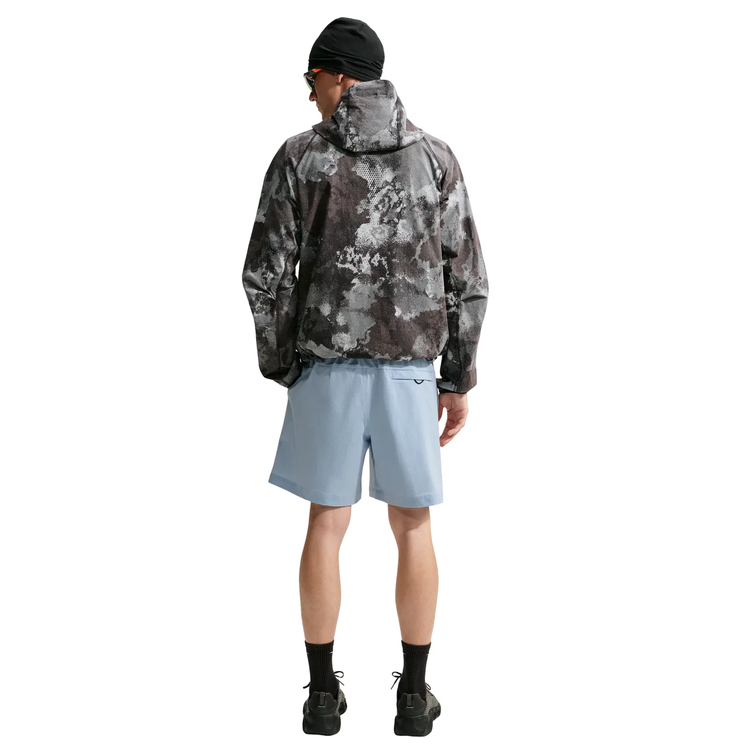 Мужские шорты с принтом Nike Tech Woven Shorts 'Light Armory Blue Black', синий — фото 4