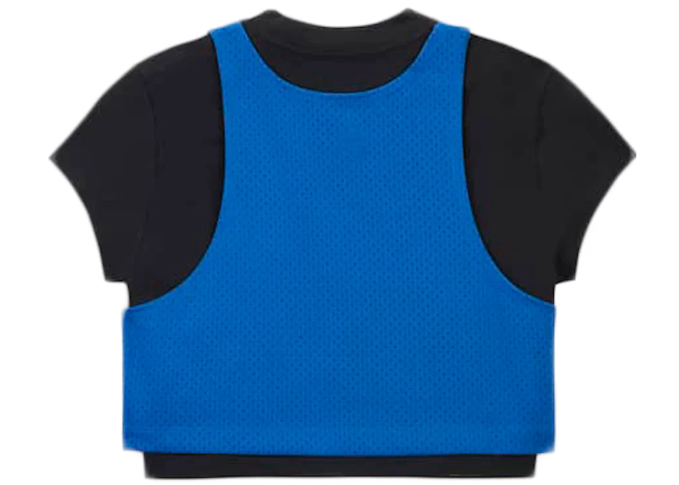 Унисекс футболка с принтом Jordan x Aleali May Layered Top Jordan, Black/Blue — фото 2