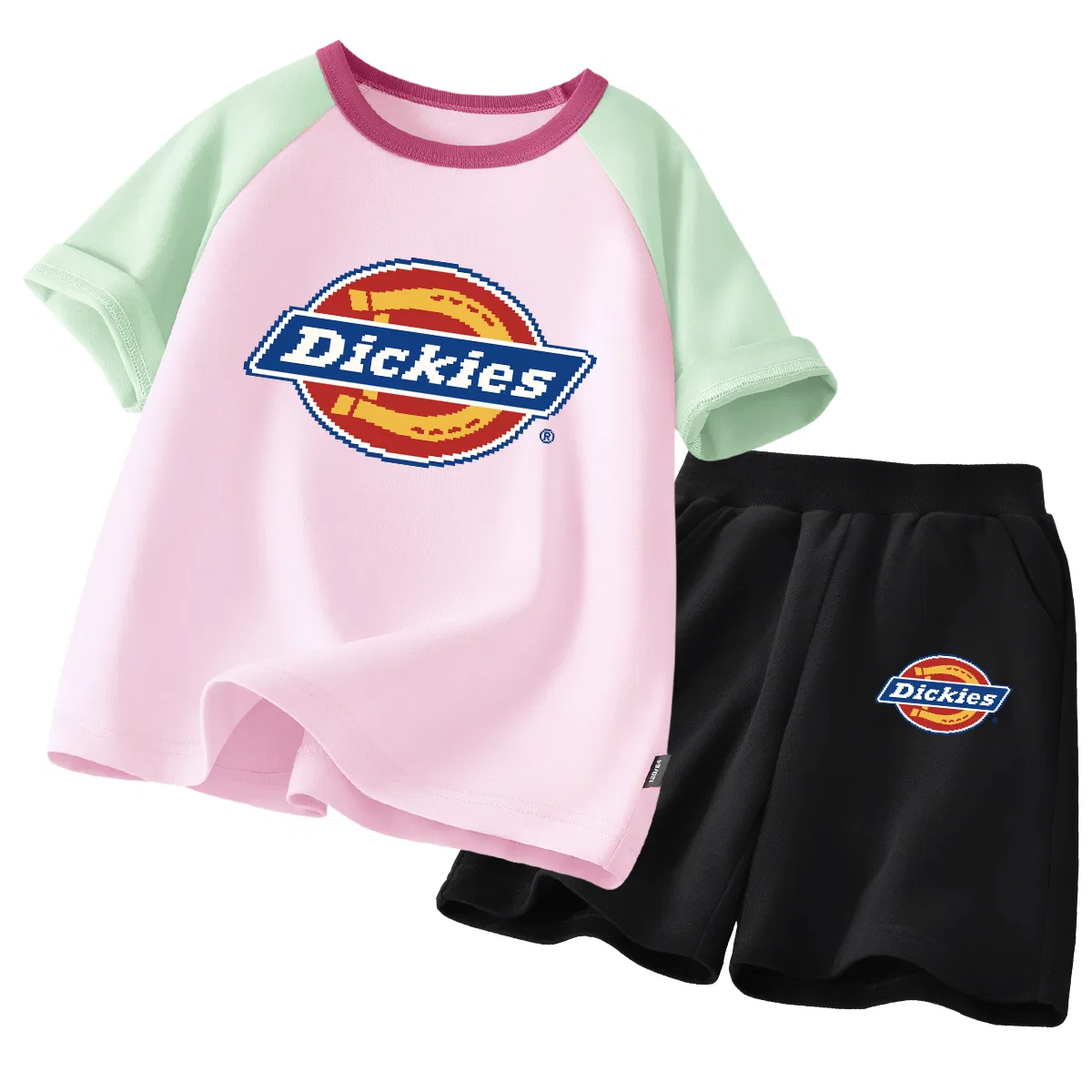 Детский спортивный комплект с круглым вырезом Sise Pixel Blue+Sise Pixel Black Dickies — фото 4