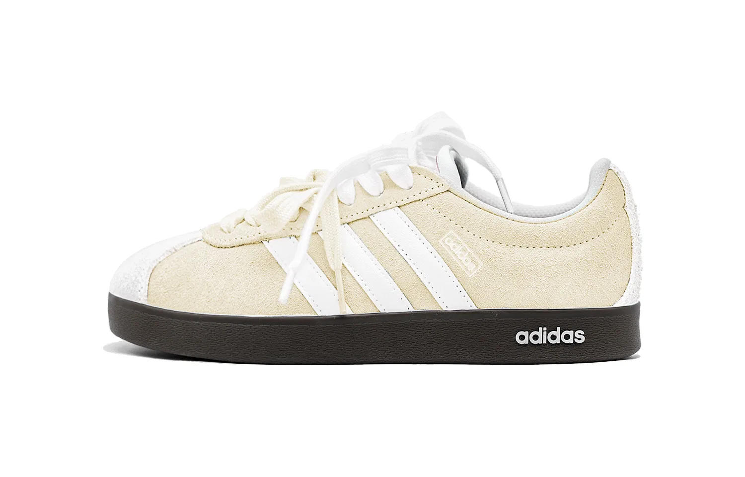 Детские кроссовки немецкие армейские Adidas Neo, Cream Apricot Yellow — фото 3