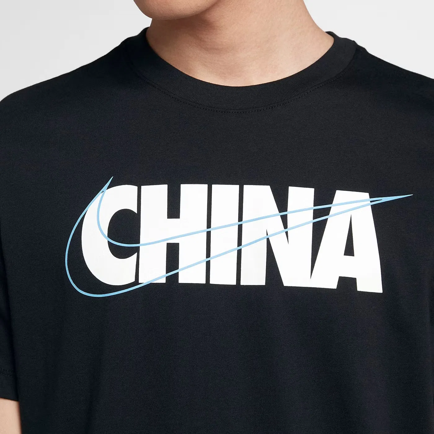 Футболка с принтом China Logo Nike, черный — фото 2