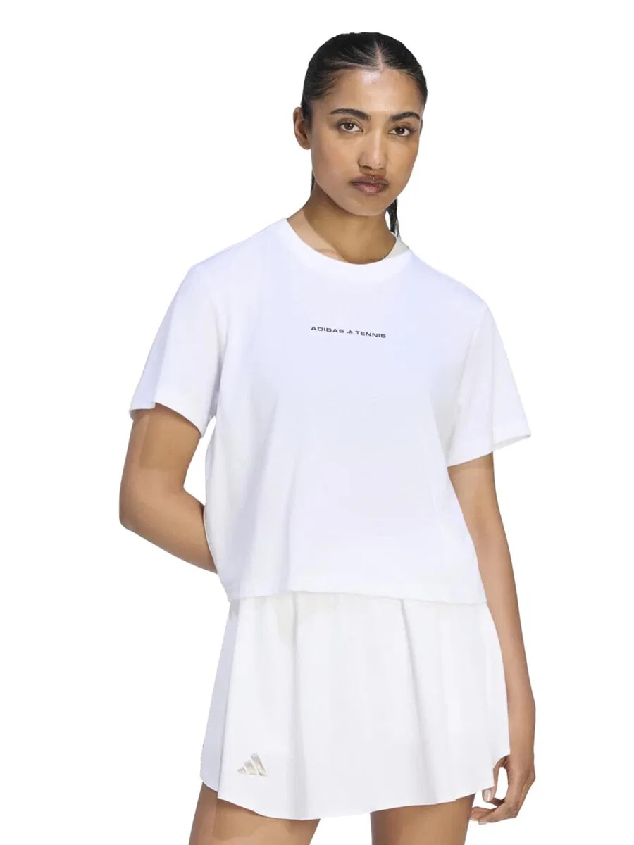 Спортивная футболка ADIDAS PERFORMANCE Performance Shirt 'TNS CLTR' белого цвета — фото 2