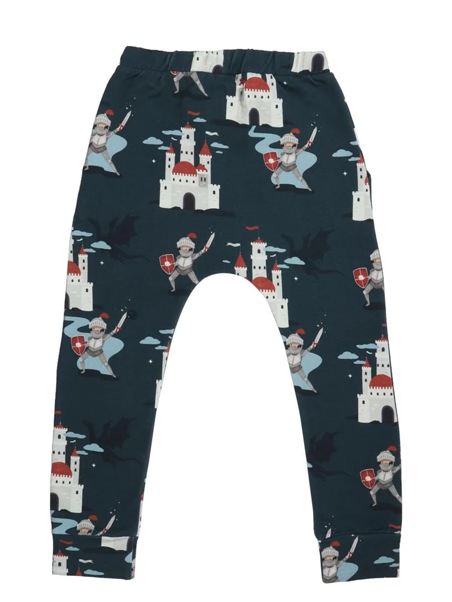 Брюки Walkiddy Regular Pants 'Castleland' зеленого цвета — фото 2