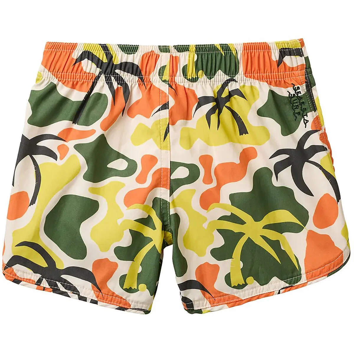 Детские шорты для плавания с принтом Palm Tree Camo Boardshort Seaesta Surf, оранжевый — фото 3