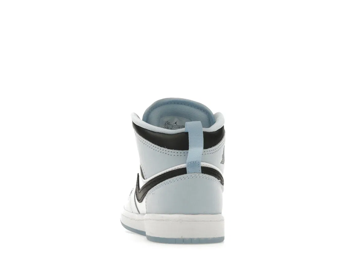 Детские кроссовки Lifestyle Jordan 1 Mid SE, White/Ice Blue-Black — фото 4