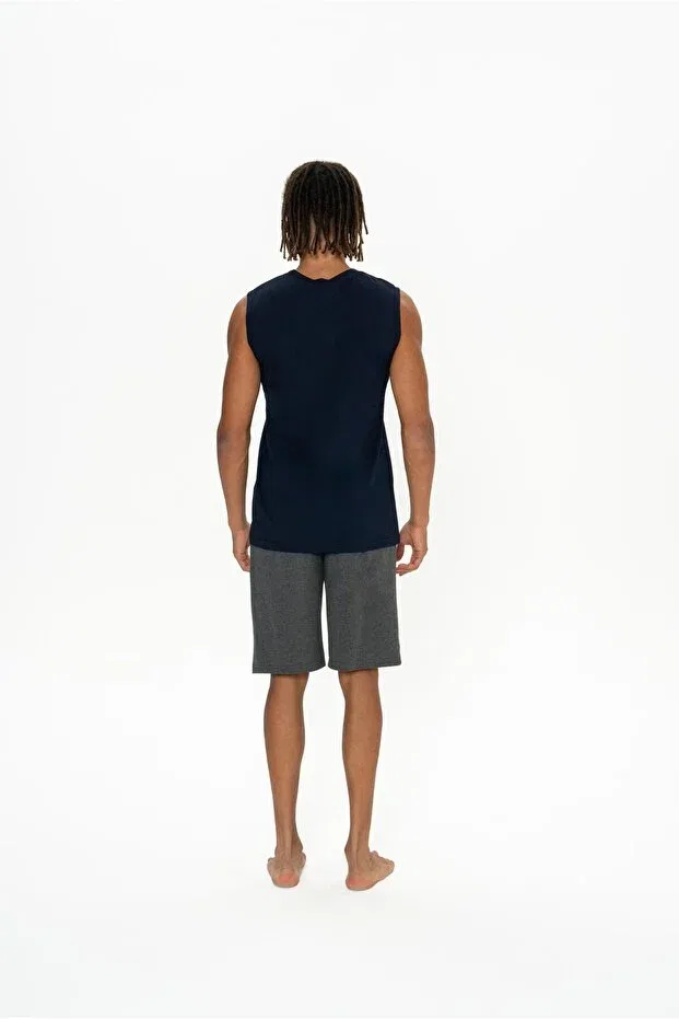 Мужской комплект шорт и футболки с коротким рукавом U.S. Polo Assn., Navy Blue — фото 4