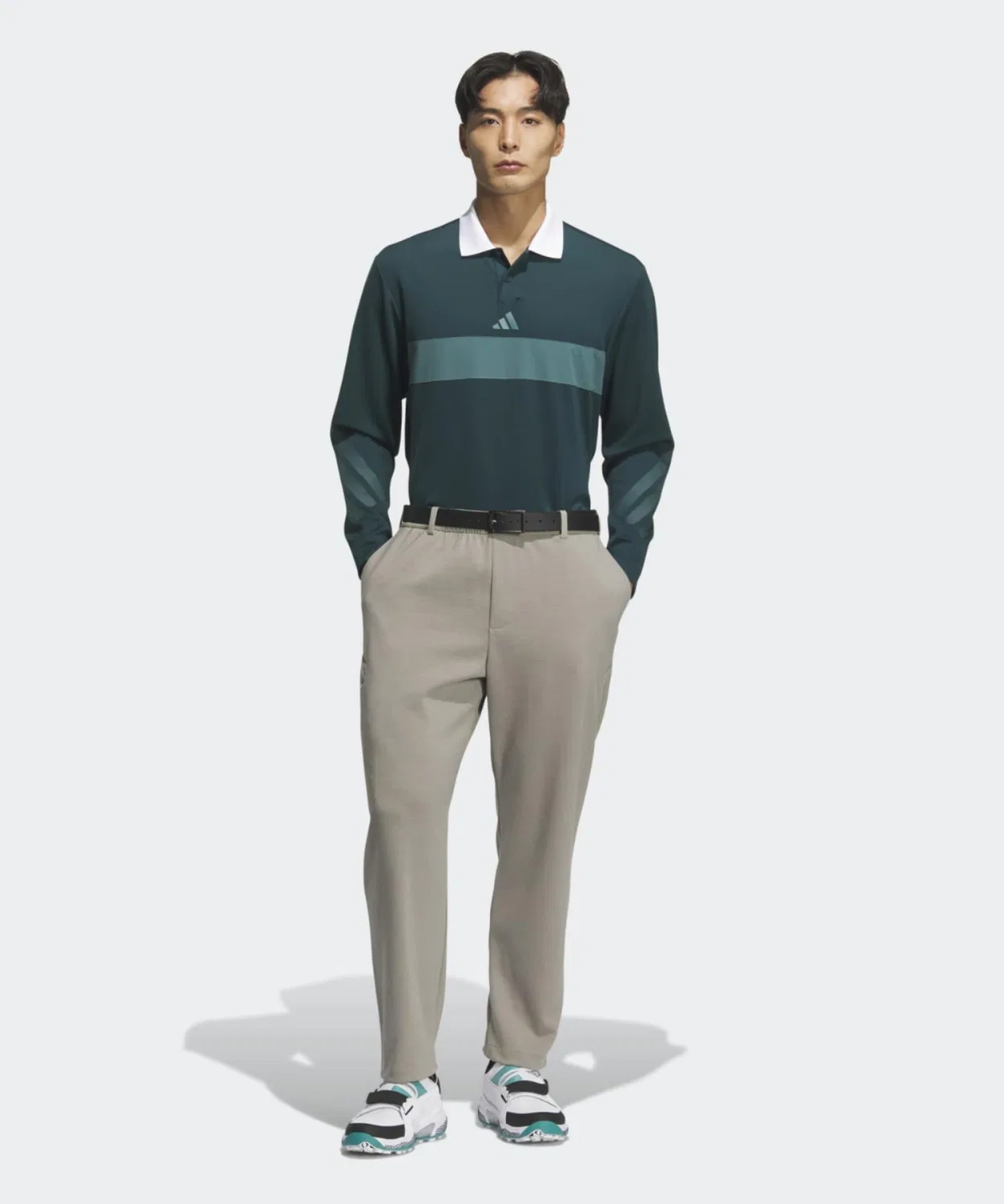 Мужские лосины с принтом Adidas Golf, Beige — фото 4