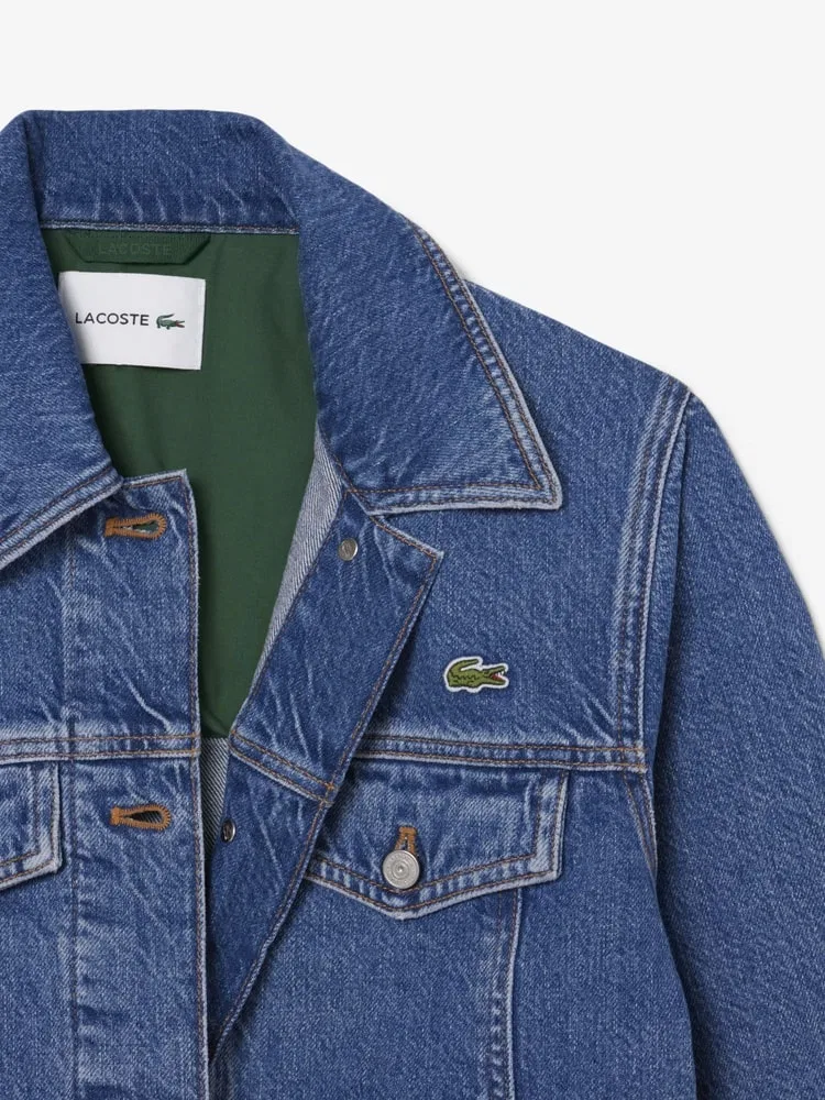 Куртка джинсовая LACOSTE, синяя — фото 4