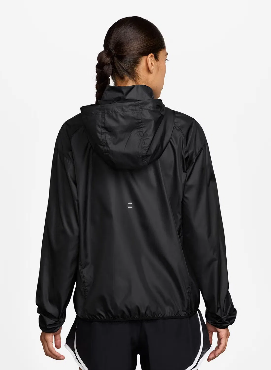 Куртка беговая с капюшоном Tempo Nike, черный — фото 2