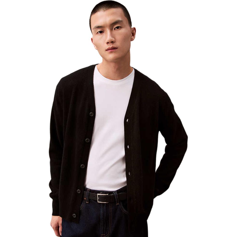 

CALVIN KLEIN Свитер из кашемира мужской Space Black, UB1-Space Black