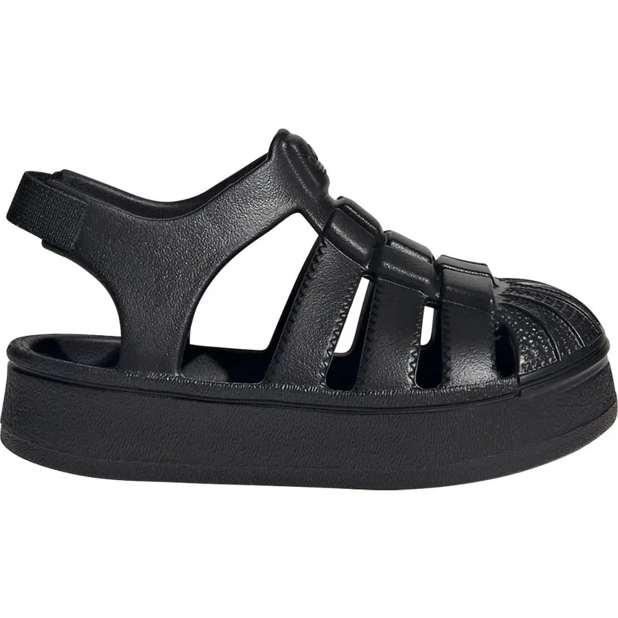 Сандалии с закрытым мысом Superstar Kids adidas, Черный