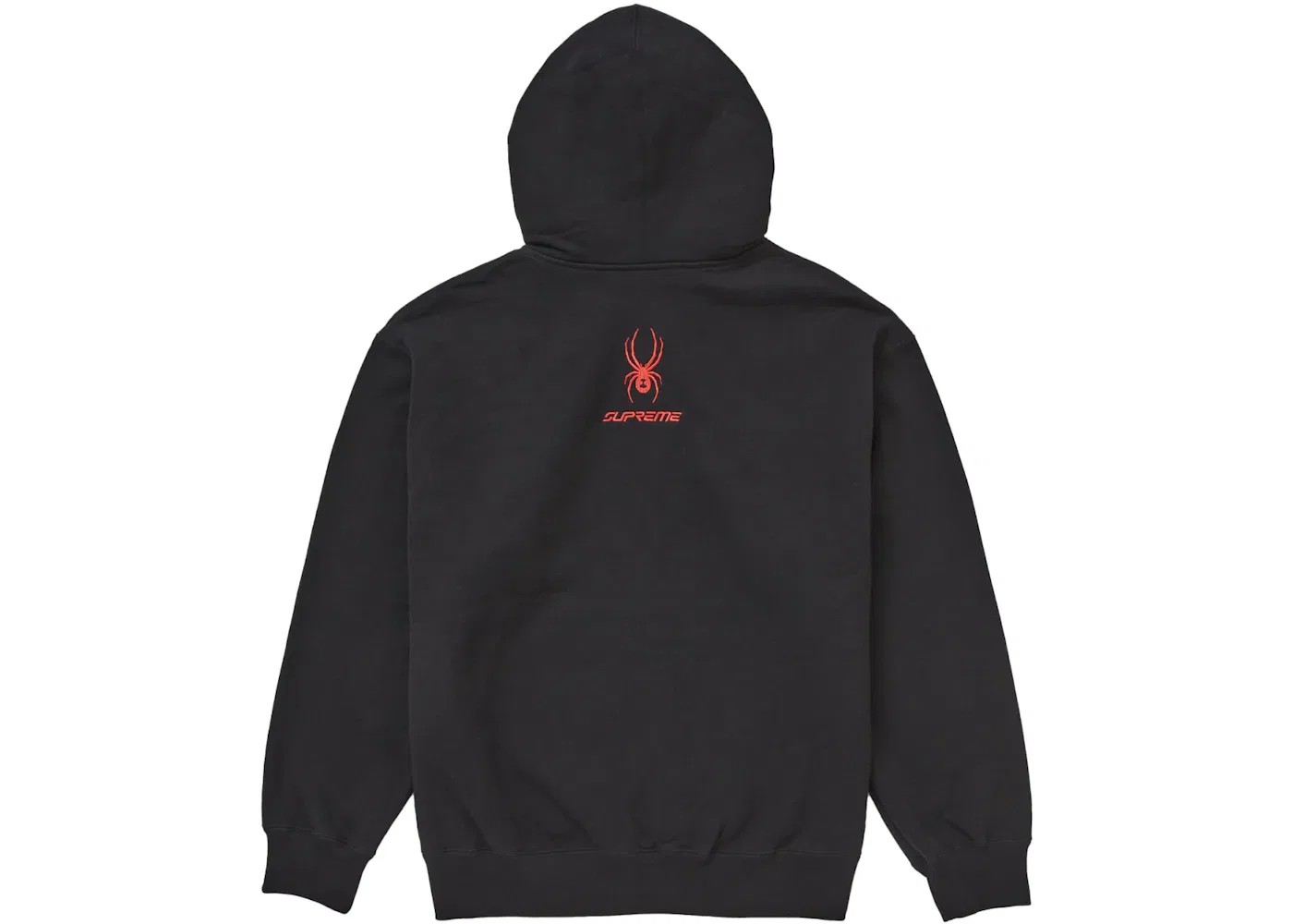 Мужская худи на молнии Supreme Spyder Sweatshirt, Black — фото 2