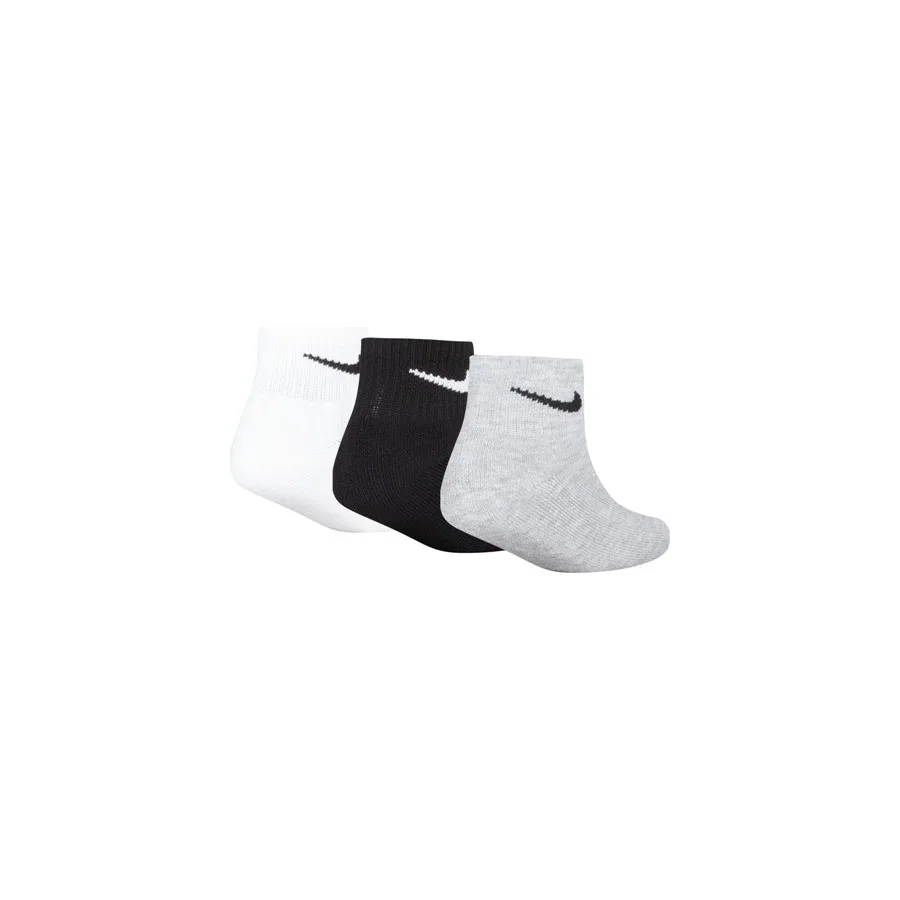 Комплект носков Nike Little Kids' Cushioned Ankle Socks, 3 пары, Белый — фото 2