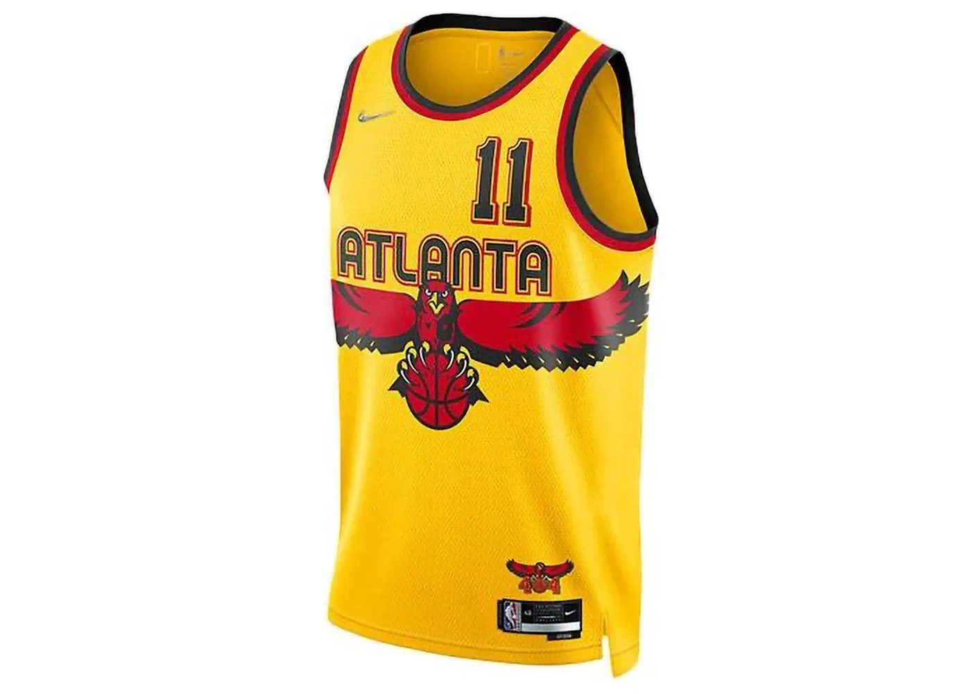 Мужская баскетбольная джерси Atlanta Hawks Trae Young City Edition Swingman Nike, Yellow/Black/Red