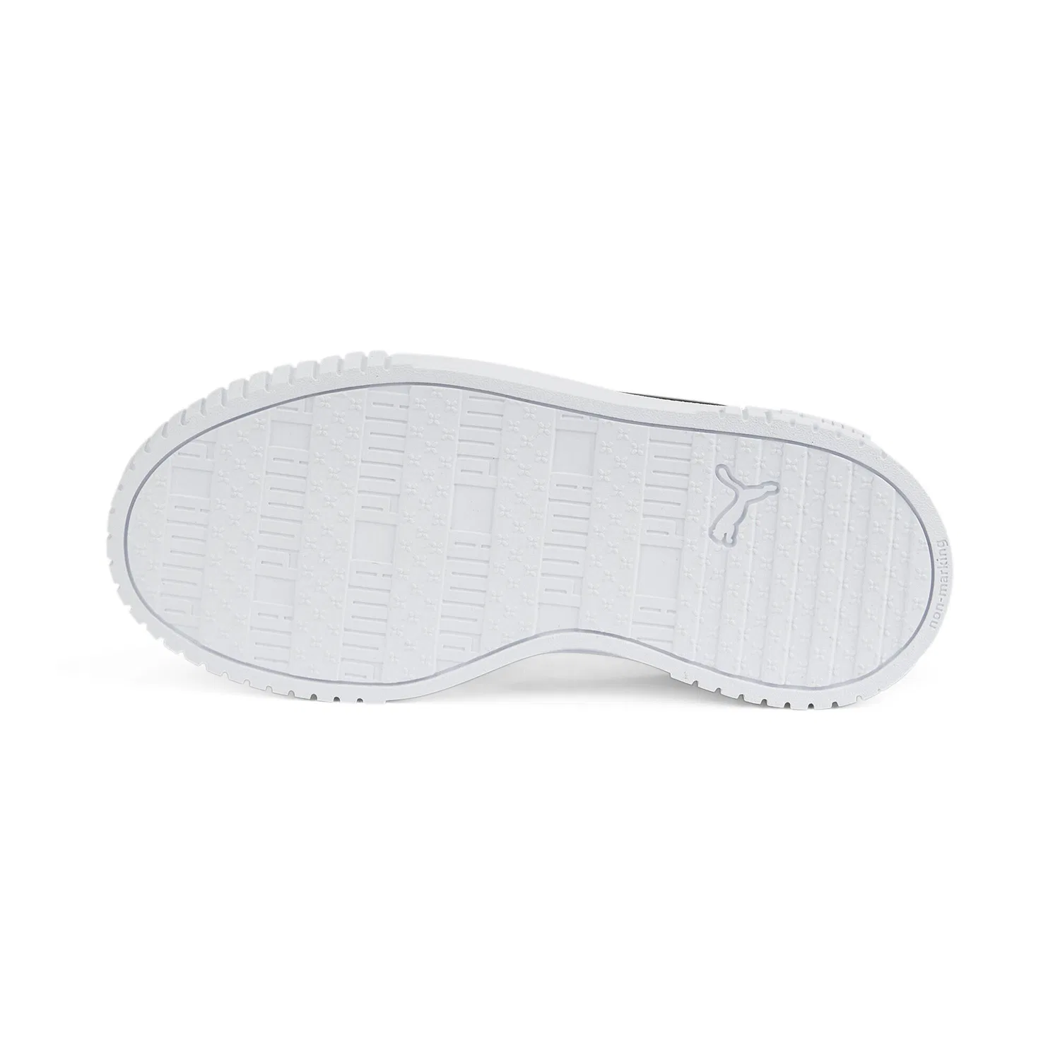 Детские кроссовки с платформой Carina 2.0 Puma, Schwarz Silber Grau — фото 4