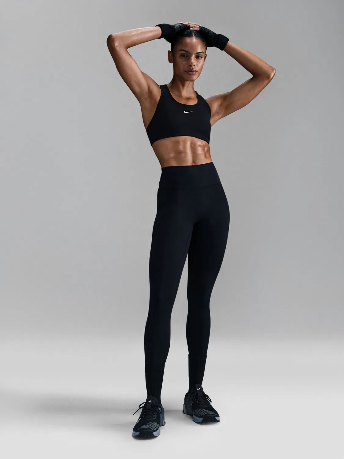 Леггинсы Nike Universa, средняя поддержка, высокая посадка, черный