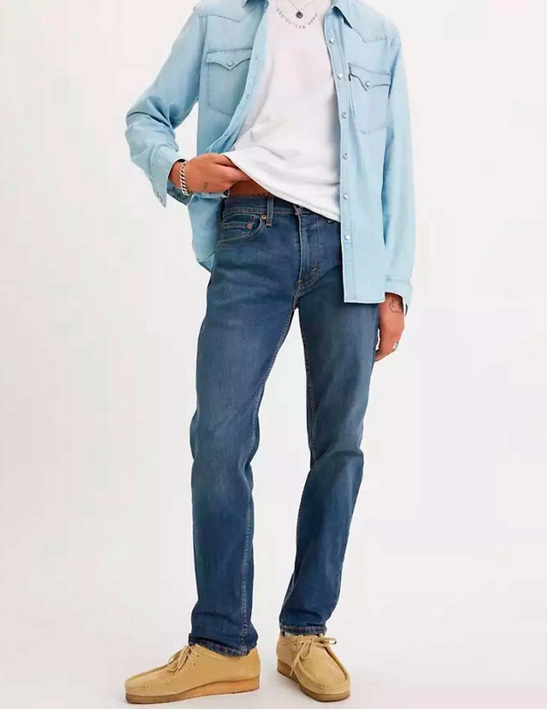 Мужские джинсы с узким кроем Levi's 502, Pastellblau