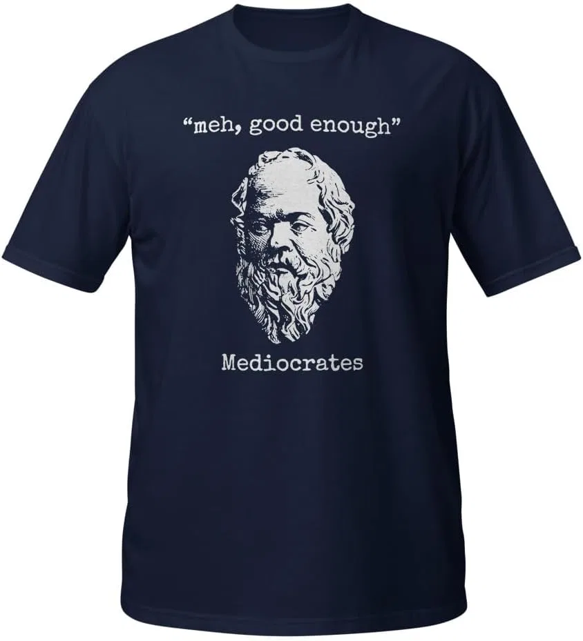 Мужская футболка с принтом Mediocrates 64000, Navy