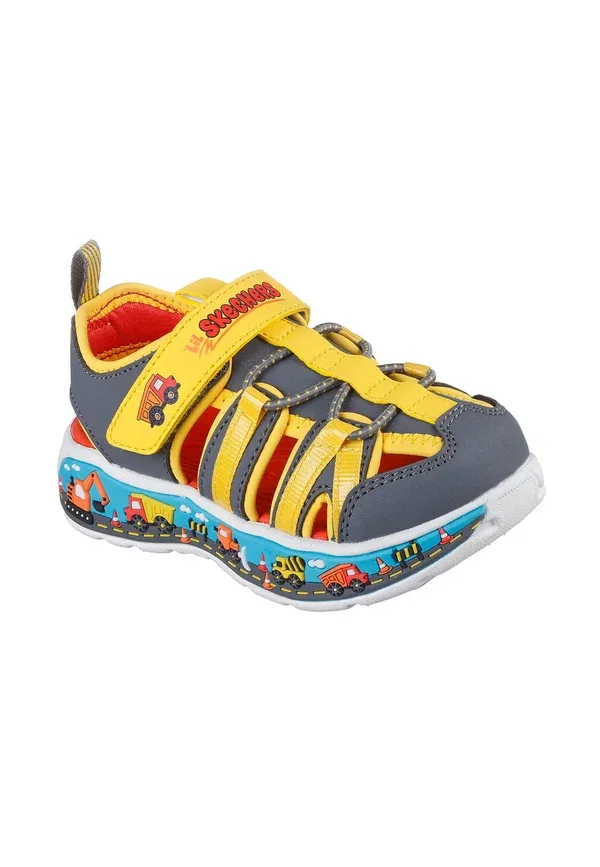 Сандалии с липучкой Play scene splash ccyl var - walking sandals Skechers, Light Yellow, светло-желтый — фото 2
