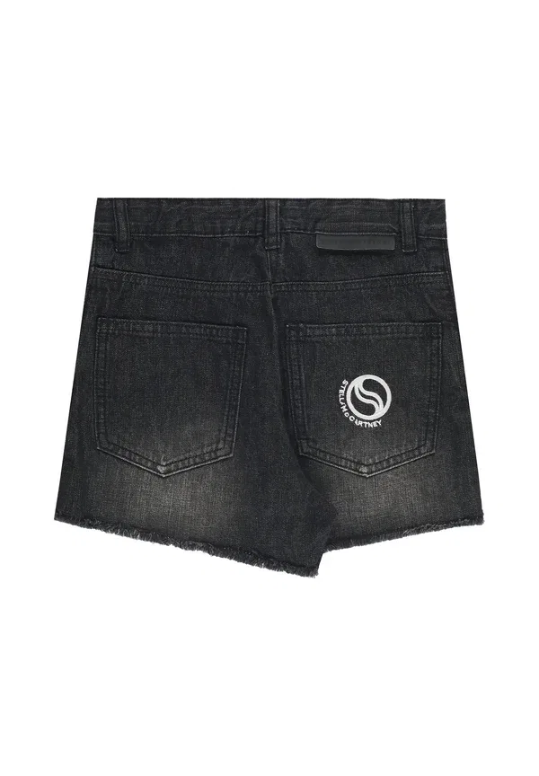 Шорты джинсовые Denim shorts Stella Mccartney Kids, черный — фото 2