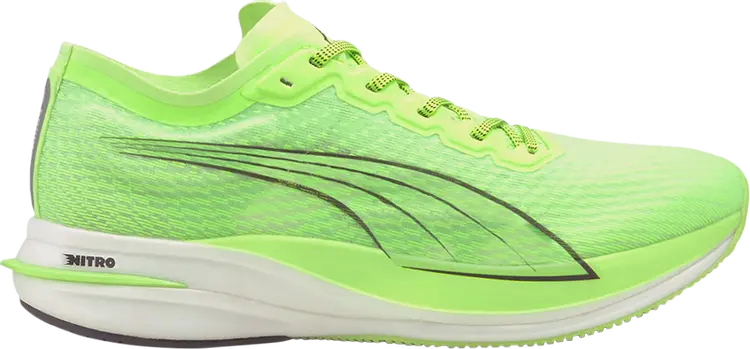 

Кроссовки Puma Deviate Nitro Green Glare, зеленый