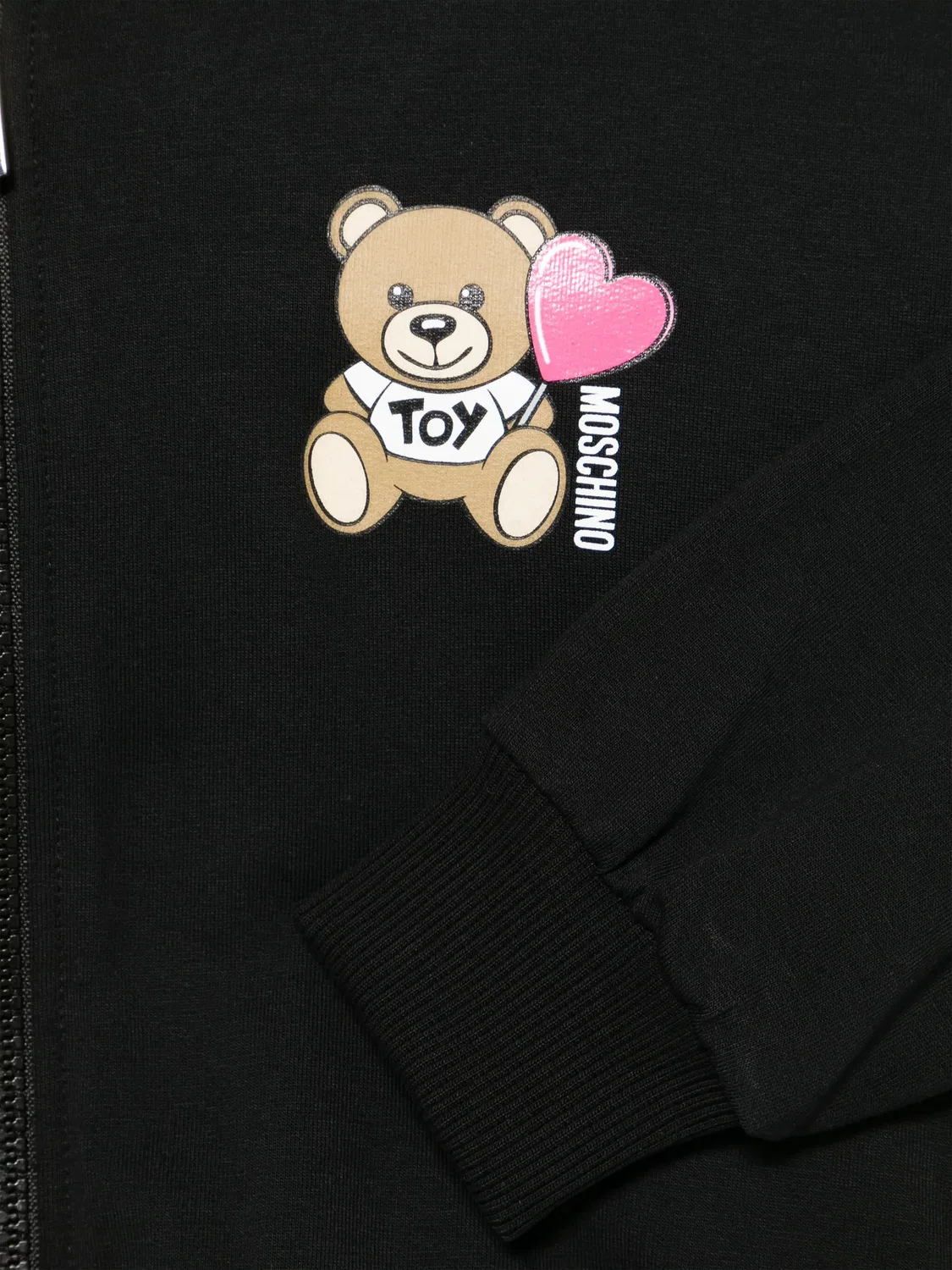 Толстовка с капюшоном для девочек Boutique Moschino, черный — фото 3
