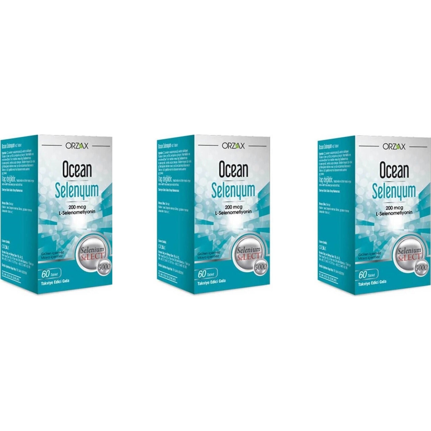 

Селен Orzax Ocean, 3 упаковки по 60 таблеток