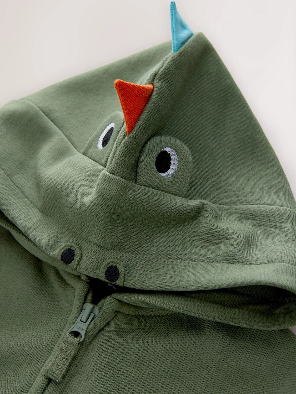 Худи на молнии, хлопковое, Khaki Green Next — фото 3