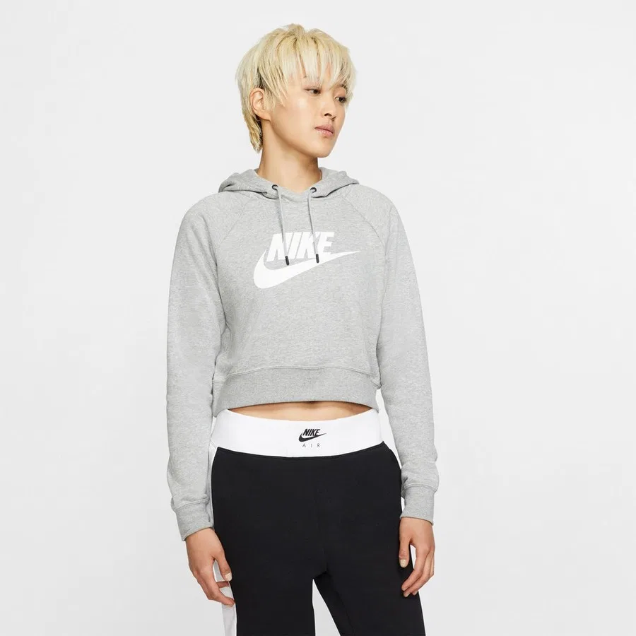 Женский худи с капюшоном Sportswear Essential Nike, Серый