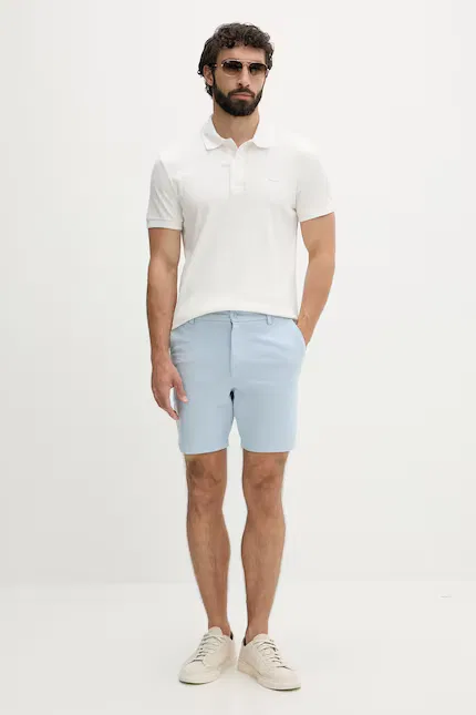 Поло из хлопка с эластаном Lacoste, белый — фото 2