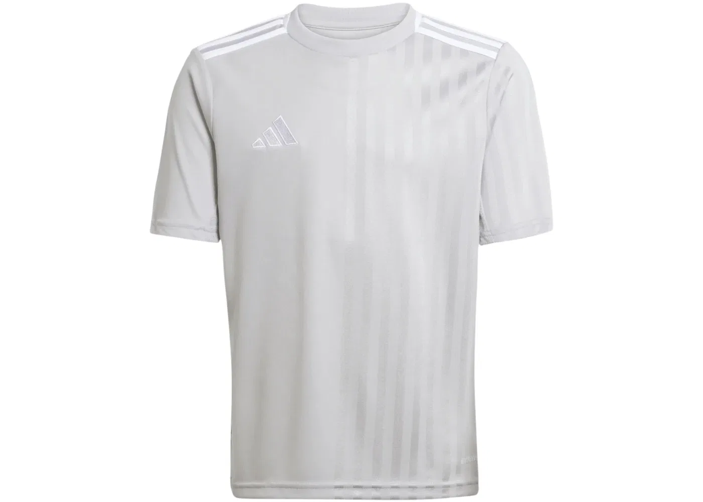 Детская футбольная джерси с длинным рукавом Jersey Adidas, Team Light Grey/White
