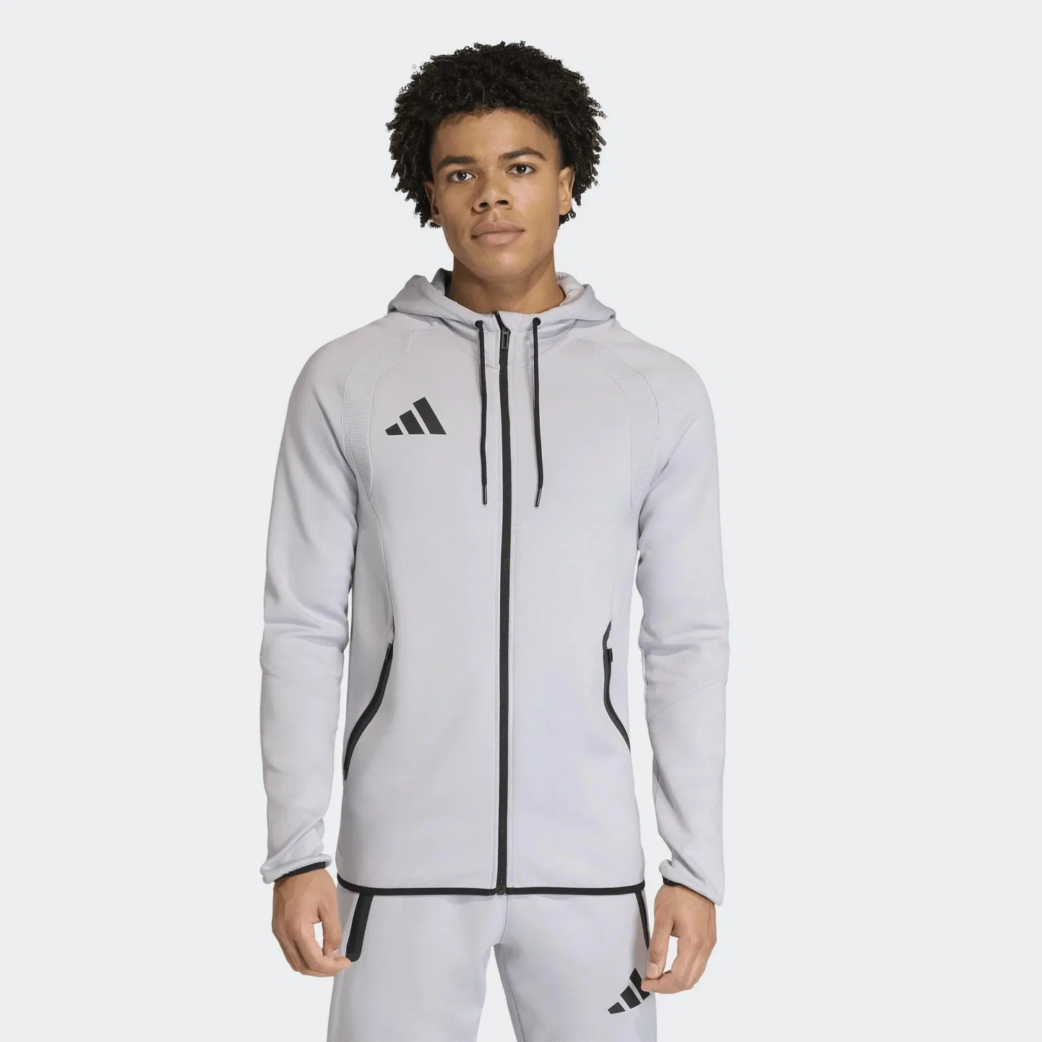 Мужское худи с капюшоном Adidas Sport Tt Sw Hd, Grey